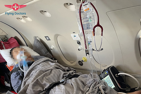 식도천공 환자, 에어앰뷸런스로 홋카이도에서 인천으로 이송완료