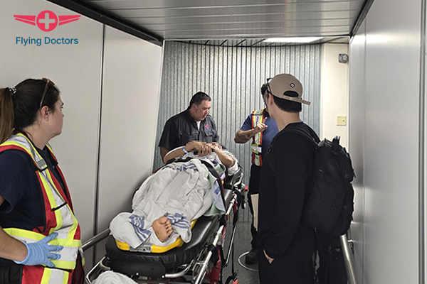 척추골절 환자 벤쿠버에서 인천으로 이송완료