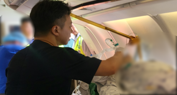 인후두암 환자 한국에서 몽골로 이송완료