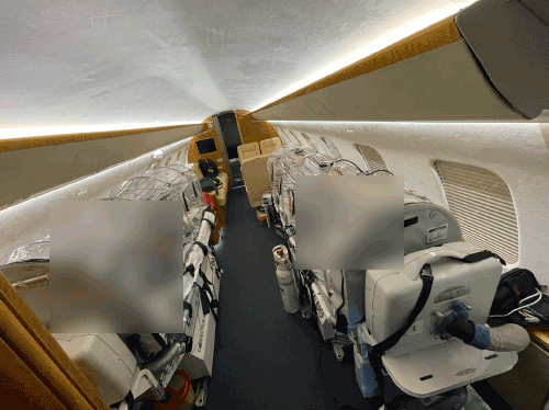 탄자니아에서 60대 남녀 에어앰뷸런스 환자이송