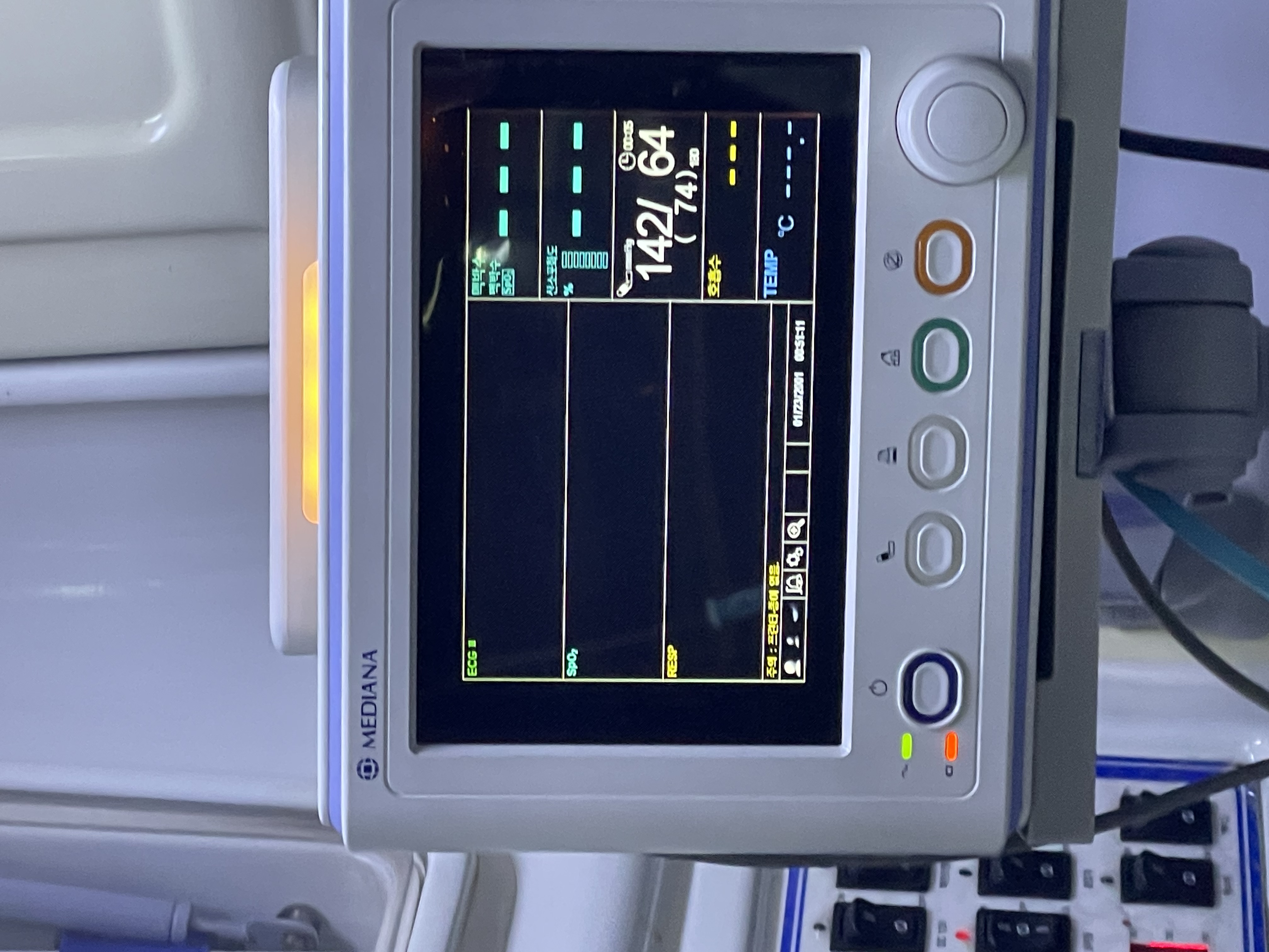 뇌출혈환자를 한국에서 중국으로 이송