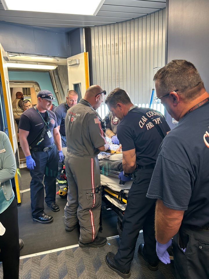 뇌종양환자 방콕에서 한국으로 이송완료