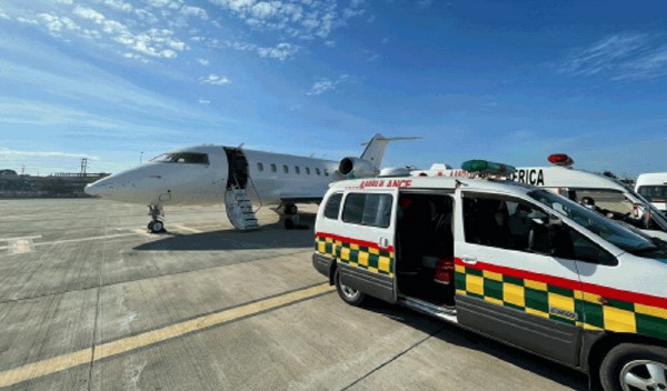 사지골절 환자 에어앰뷸런스로 뱅갈루르에서 인천으로 이송완료