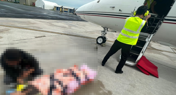 폐암환자 에어앰뷸런스 이용하여 마샬제도에서 한국으로 이송완료