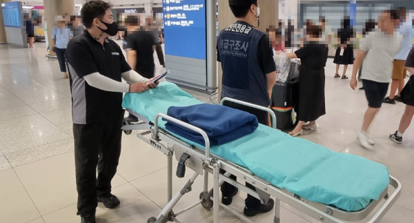 감염성 위장염 환자 가나에서 한국으로 이송완료