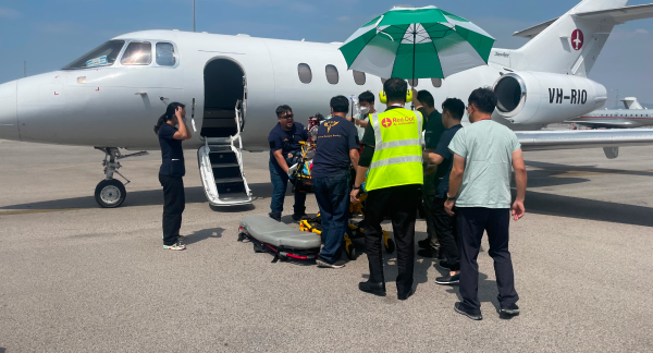 심부정맥 혈전증 환자 에어앰뷸런스로 자카르타에서 인천으로 이송완료
