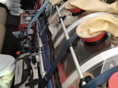 미얀마 코로나확자 2건 에어앰뷸런스 이송